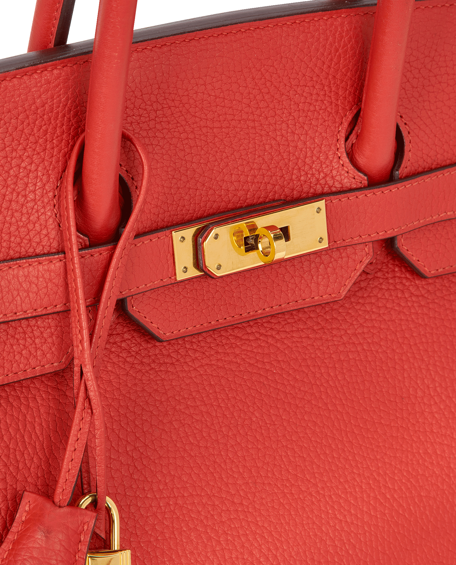 Birkin 35 in Clemence Rouge Casaque, &pound;9,500, Handbags, Red, Leather, Other view